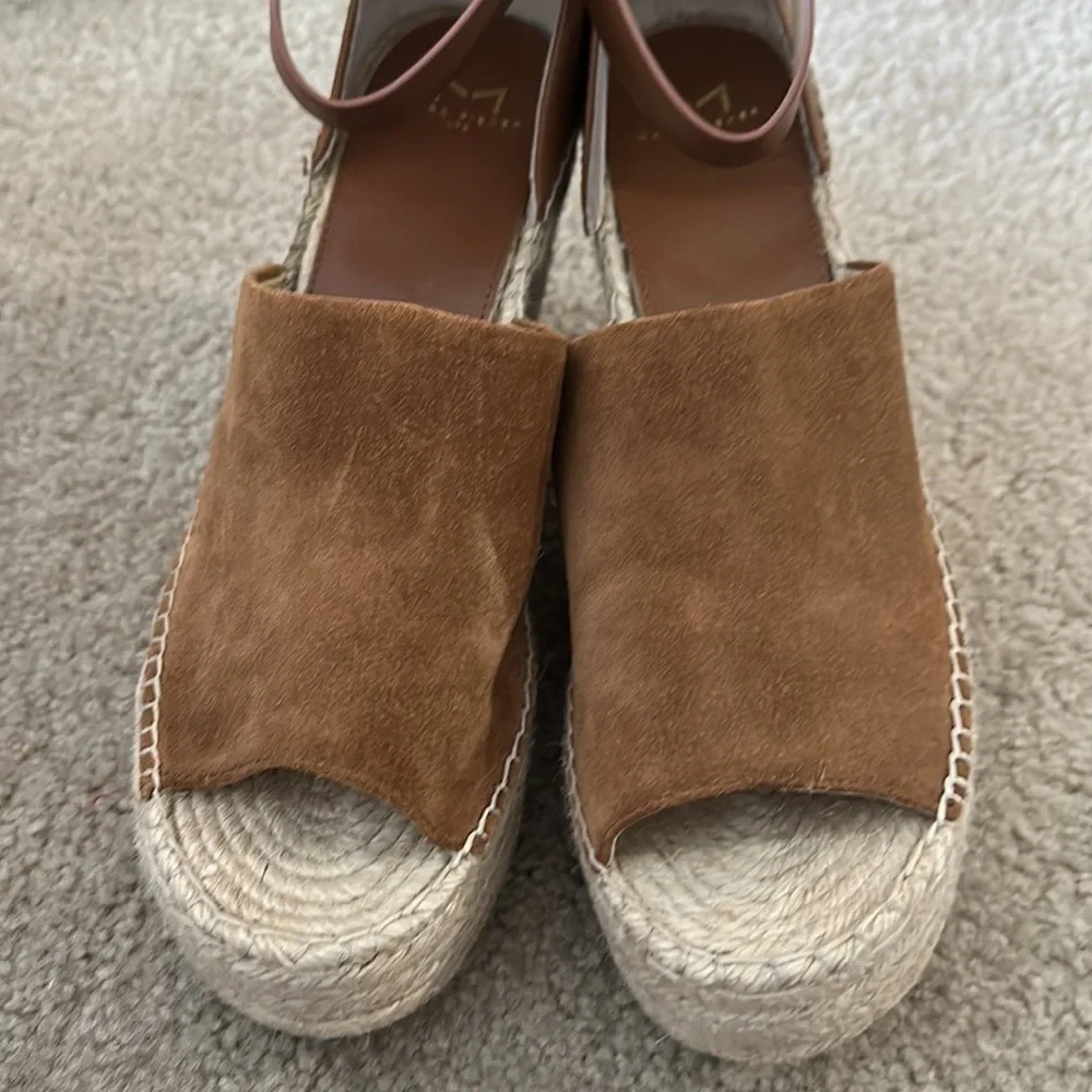 NEW! MARC FISHER ADALYN ESPADRILLE WEDGE SANDAL - SIZE 11 👠
